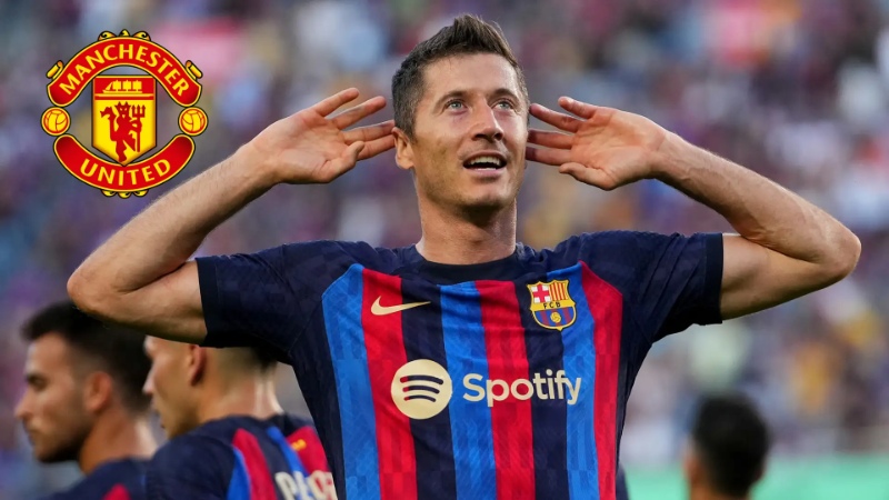Lewandowski kết hợp với Sesko tại Man Utd